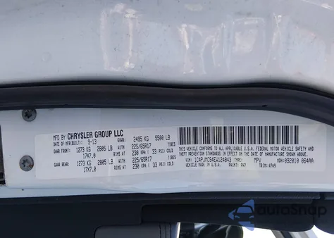 2014 Jeep Cherokee Latitude z USA, uszkodzony, nr VIN 1C4PJMCS4EW124843